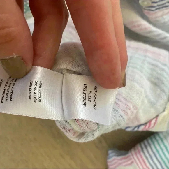 Rails Ellis Iris Stripe Shirt Medium - Picture 5 of 5